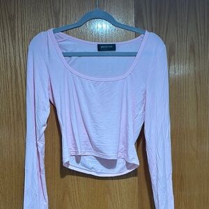 White Fox Pink Long Sleeve Top
